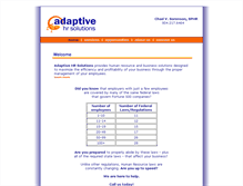 Tablet Screenshot of adaptivehrsolutions.com